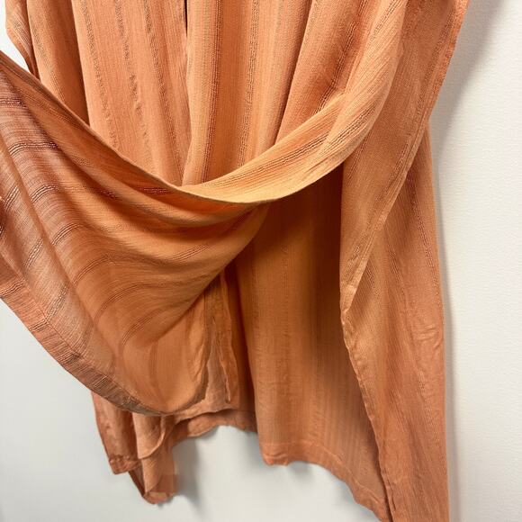 L*Space Revolve Anita Resort Wear Coastal Beachy Cover Up in Toasted Orange Tan - Picture 6 of 11